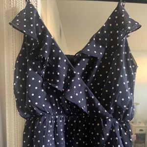 Polka Dot Ruffle Mini Dress